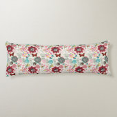 Floral patroon in retro-stijl 5 lichaamskussen (Achterkant)