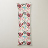 Floral patroon in retro-stijl 5 lichaamskussen (Achterkant (Verticaal))