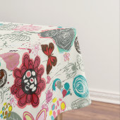 Floral patroon in retro-stijl 5 tafelkleed (Voorbeeld)