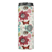 Floral patroon in retro-stijl 5 thermosbeker (Achterkant)