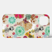 Floral patroon in retro-stijl Case-Mate iPhone case (Achterkant (horizontaal))