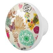 Floral patroon in retro-stijl keramische knop (Rechts)