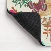 Floral patroon in retro-stijl muismat (Hoek)