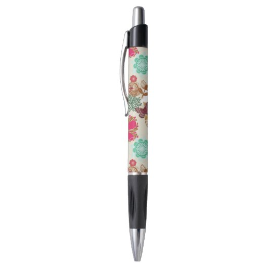 Floral patroon in retro-stijl pen (Top (Verticaal))