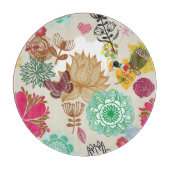 Floral patroon in retro-stijl snijplank (Voorkant)