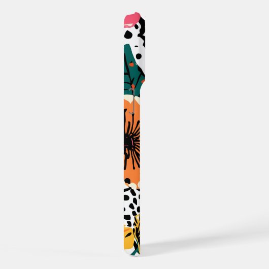 Floral patroon iPhone hoesje (Rechterkant)