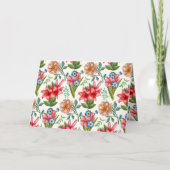 Floral patroon kaart (Voorkant)