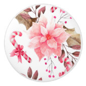 Floral patroon keramische knop (Voorkant)