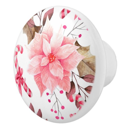 Floral patroon keramische knop (Rechts)