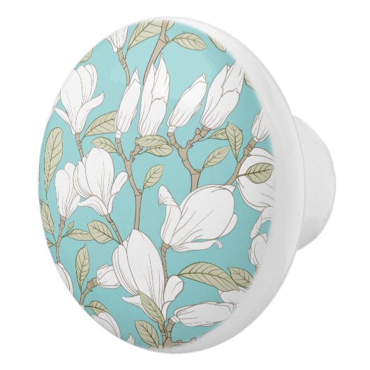 Floral patroon keramische knop (Rechts)