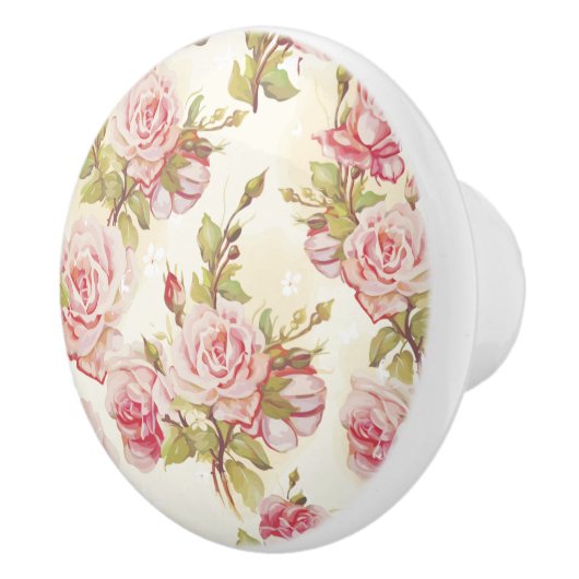 Floral patroon keramische knop (Rechts)