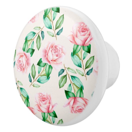 Floral patroon keramische knop (Rechts)