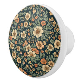 Floral patroon keramische knop