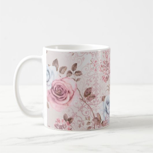 Floral patroon koffiemok (Links)
