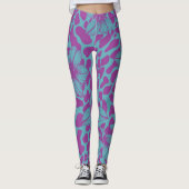 Floral patroon leggings (Voorkant)