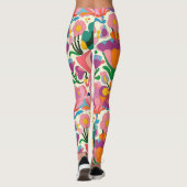 Floral patroon leggings (Achterkant)