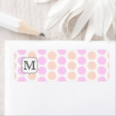  Floral Patroon met de Nota van het Monogram van d Etiket (Insitu)