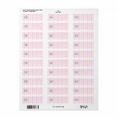  Floral Patroon met de Nota van het Monogram van d Etiket (Full Sheet)
