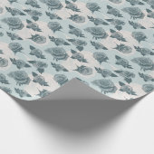 Floral patroon met roos cadeaupapier (Hoek)