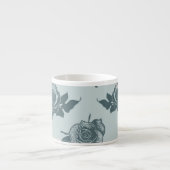 Floral patroon met roos espresso kop (Voorkant)