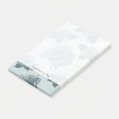 Floral patroon met roos post-it® notes (Schuin)