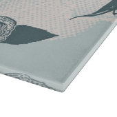 Floral patroon met roos snijplank (Hoek)