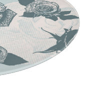 Floral patroon met roos snijplank (Hoek)