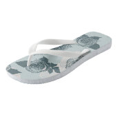 Floral patroon met roos teenslippers (Schuin)