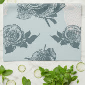 Floral patroon met roos theedoek (Gevouwen)