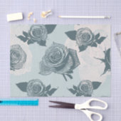 Floral patroon met roos tissuepapier (Craft)