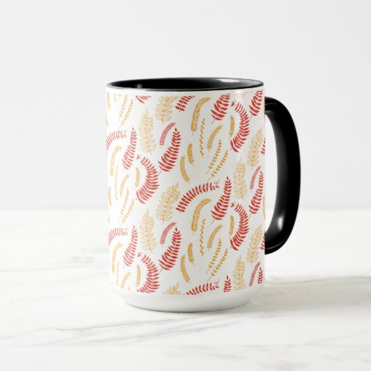 Floral patroon mok (Voorkant rechts)