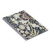  Floral Patroon op blauw Notitieboek (Rechterzijde)