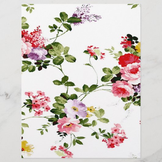 Floral Patroon origami paper (Voorkant)