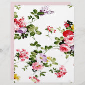 Floral Patroon origami paper (Voorkant / Achterkant)