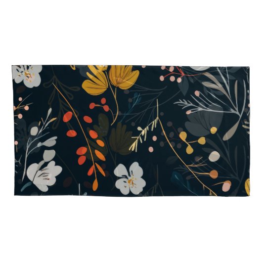 Floral Patroon Pair King Kussensloop (Achterkant-Rechts)