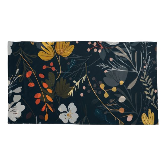 Floral Patroon Pair King Kussensloop (Achterkant-Links)