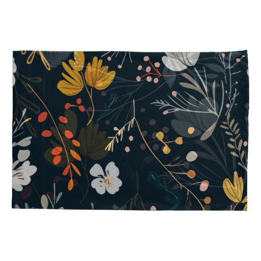 Floral Patroon Pair Standaard Kussensloop (Achterkant-Links)