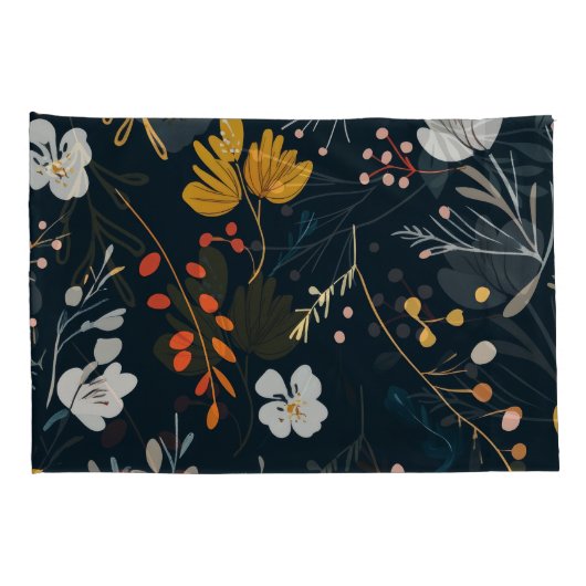 Floral Patroon Pair Standaard Kussensloop (Achterkant-Rechts)