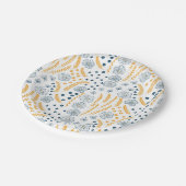 Floral patroon papieren bordje (Gekanteld)