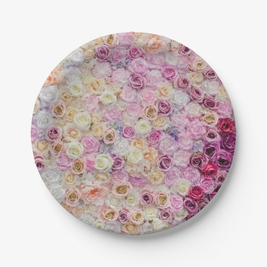 Floral patroon papieren bordje (Voorkant)