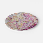 Floral patroon papieren bordje (Gekanteld)