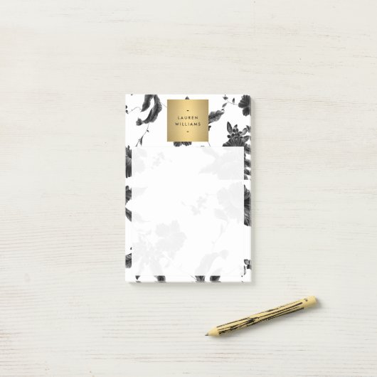 floral patroon post-it® notes (Op bureau)
