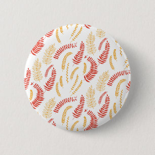 Floral patroon ronde button 5,7 cm