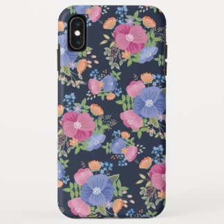 Floral Patroon - Roze Paars Donkerblauw Case-Mate iPhone Case