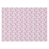 Floral patroon. rozen tafelkleed (Voorkant (Horizontaal))