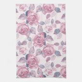 Floral patroon.  rozen theedoek (Verticaal)