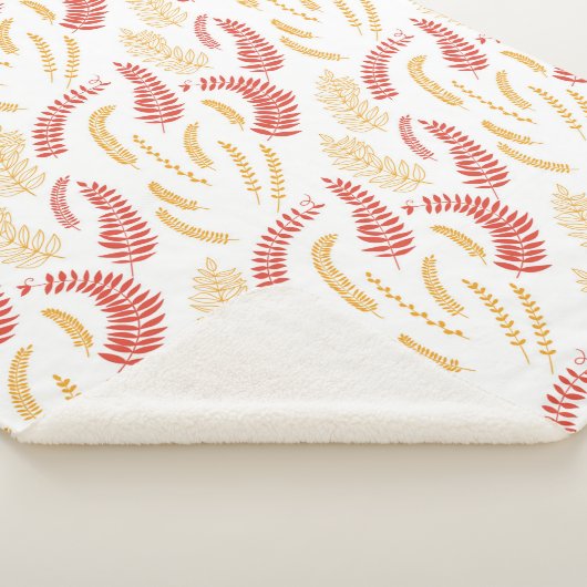 Floral patroon sherpa deken (3/4)