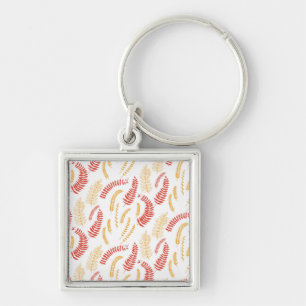 Floral patroon sleutelhanger