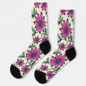 Floral patroon sokken (Links)
