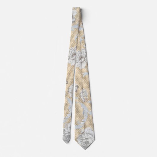 Floral patroon stropdas (Achterkant)
